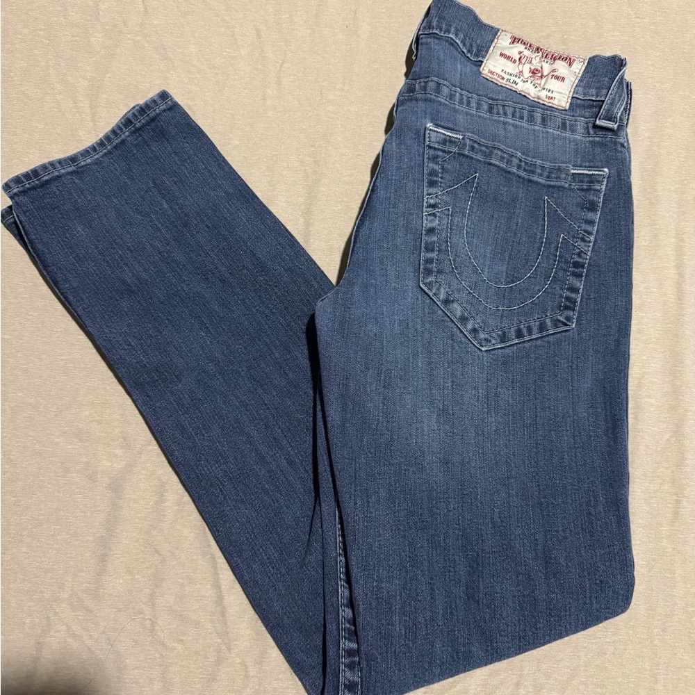True Religion Blue Slim Fit Jeans Classic Style